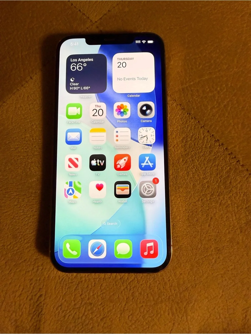 Apple iPhone with Green Side Accents - Black Front